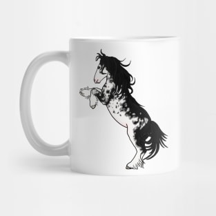 Black Sabino Rearing Gypsy Vanner Mug